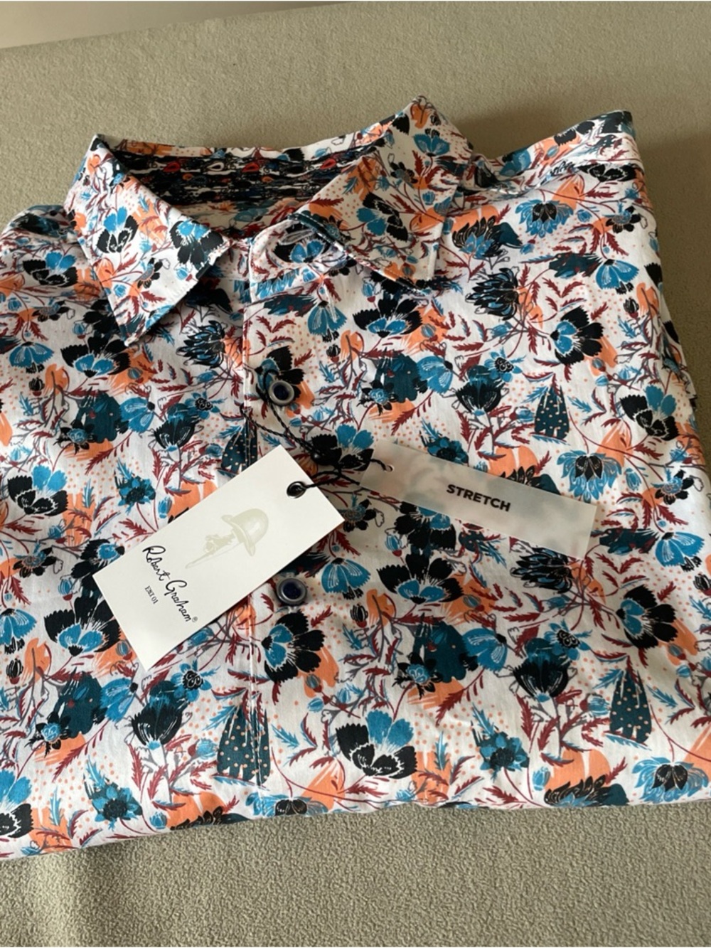 Robert Graham Shirt Abingdon Classic Fit 2XL Multicolor  NWT $198